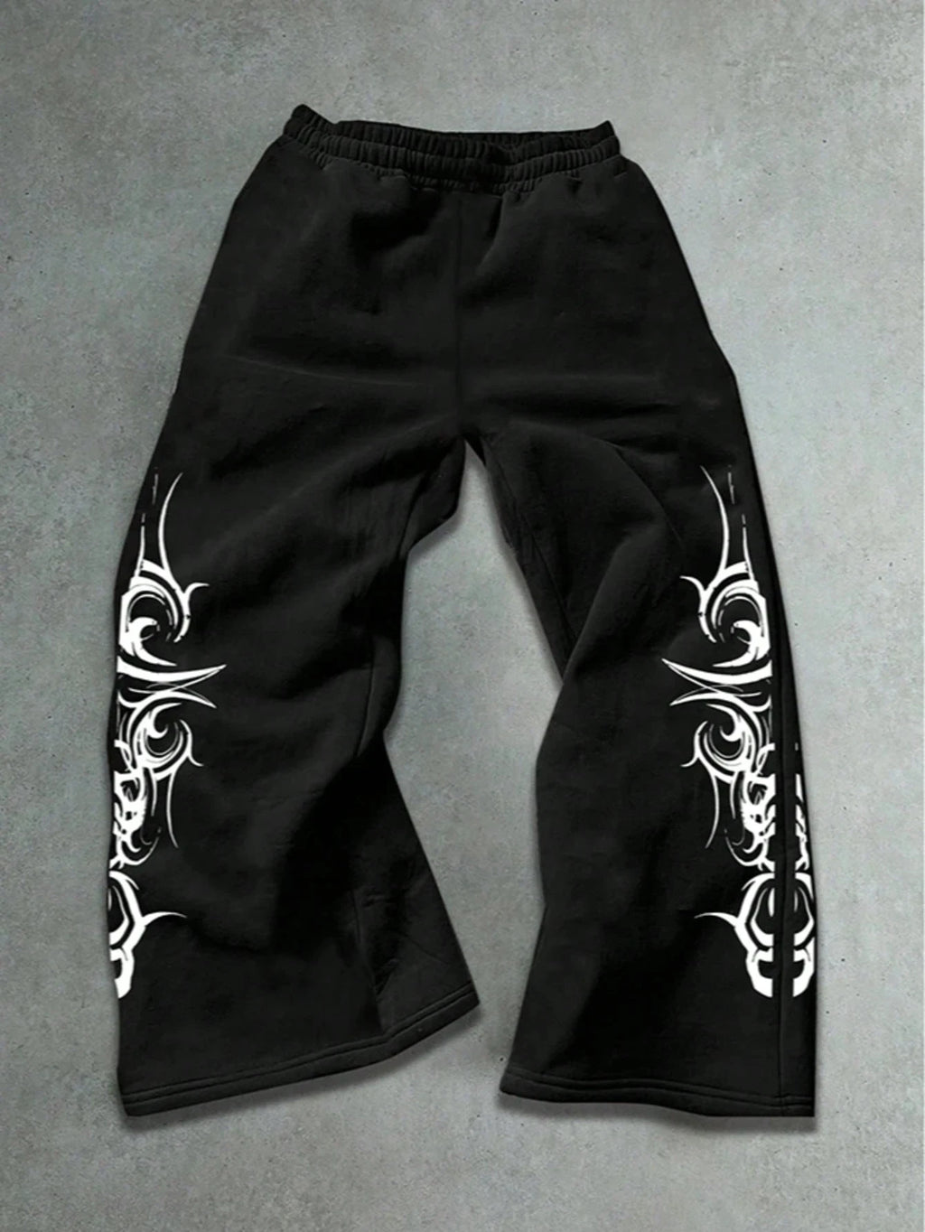 2026 High Street Pants Men Fashion Y2K Sweatpants New Harajuku Hip-Hop Trousers Spring Summer Printed Streetwear Wide-leg Pants