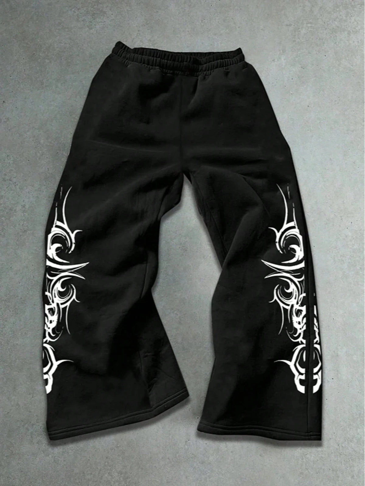 2026 High Street Pants Men Fashion Y2K Sweatpants New Harajuku Hip-Hop Trousers Spring Summer Printed Streetwear Wide-leg Pants