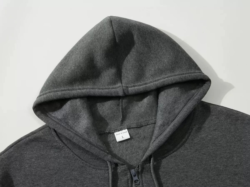 Y2K Zip-Up Hoodie, Men, Clothes with Graphic Prints, Hip Hop Style, Gothic 2026 Autumn Winter Keep Warm Long Sleeves Sweatshirt